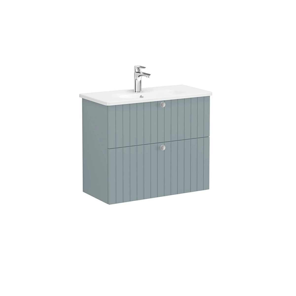 Root Groove Lavabo Dolabı, Mat Fiyord Yeşili