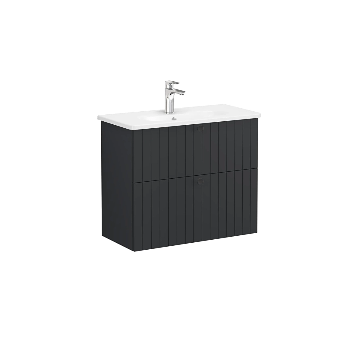 Root Groove Lavabo Dolabı, Mat Grafit