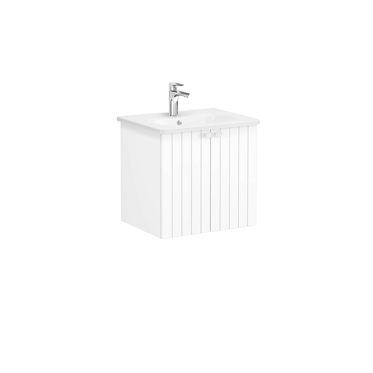 Root Groove Lavabo Dolabı, Mat Beyaz