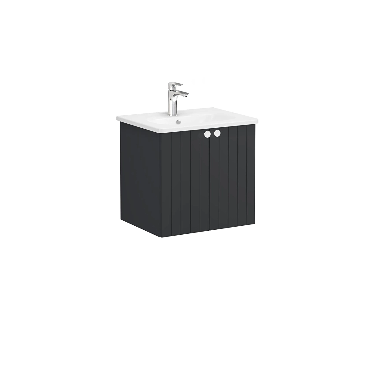 Root Groove Lavabo Dolabı, Mat Grafit