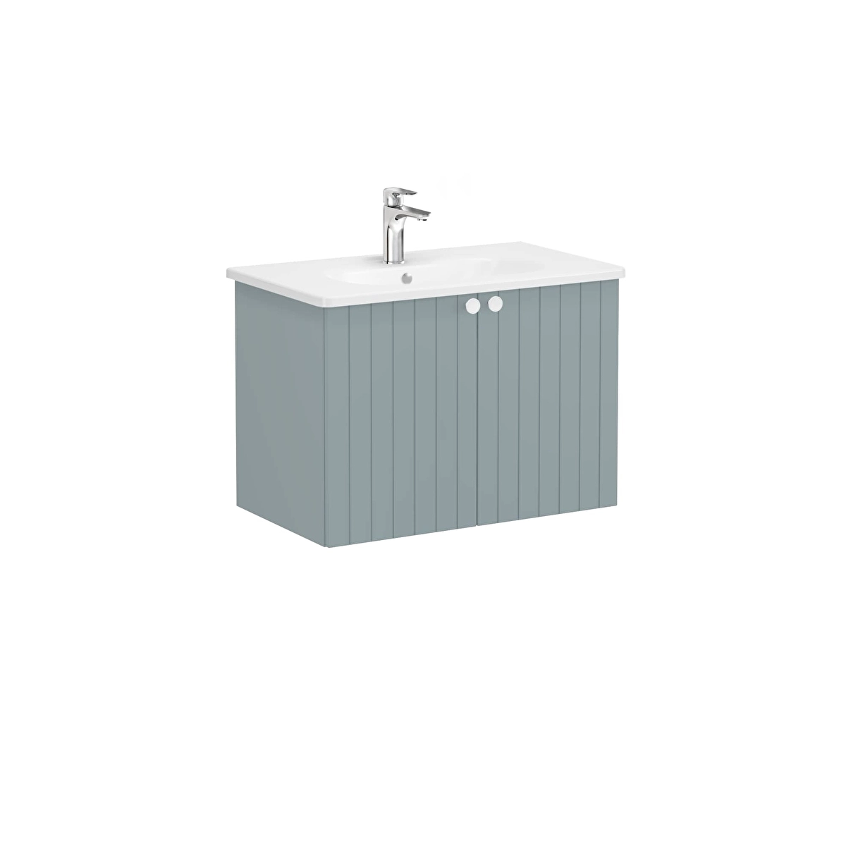 Root Groove Lavabo Dolabı, Mat Fiyord Yeşili