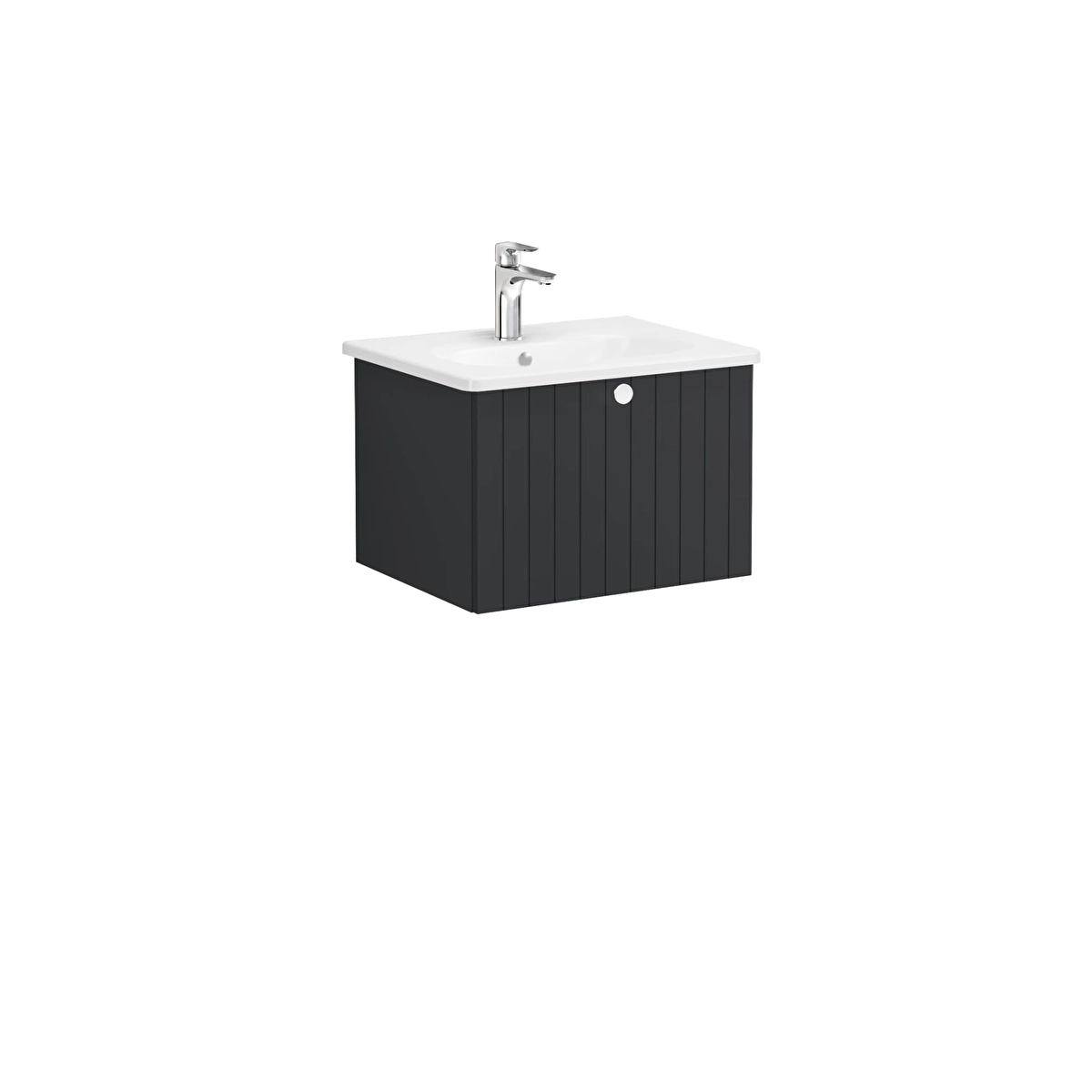 Root Groove Lavabo Dolabı, Mat Grafit
