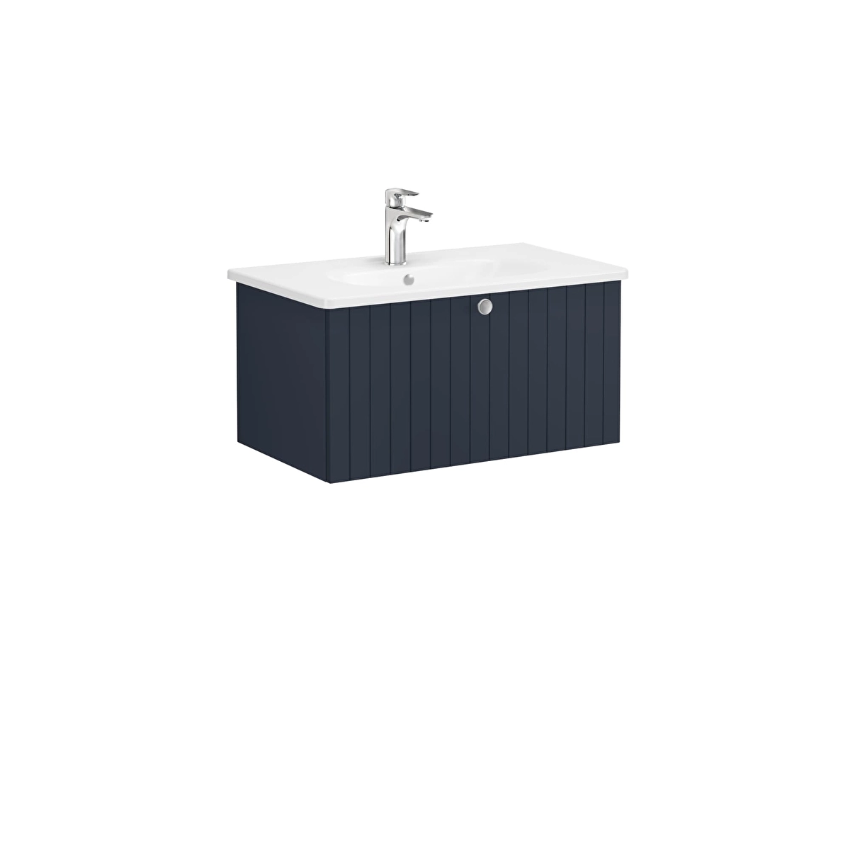 Root Groove Lavabo Dolabı, Mat Lacivert