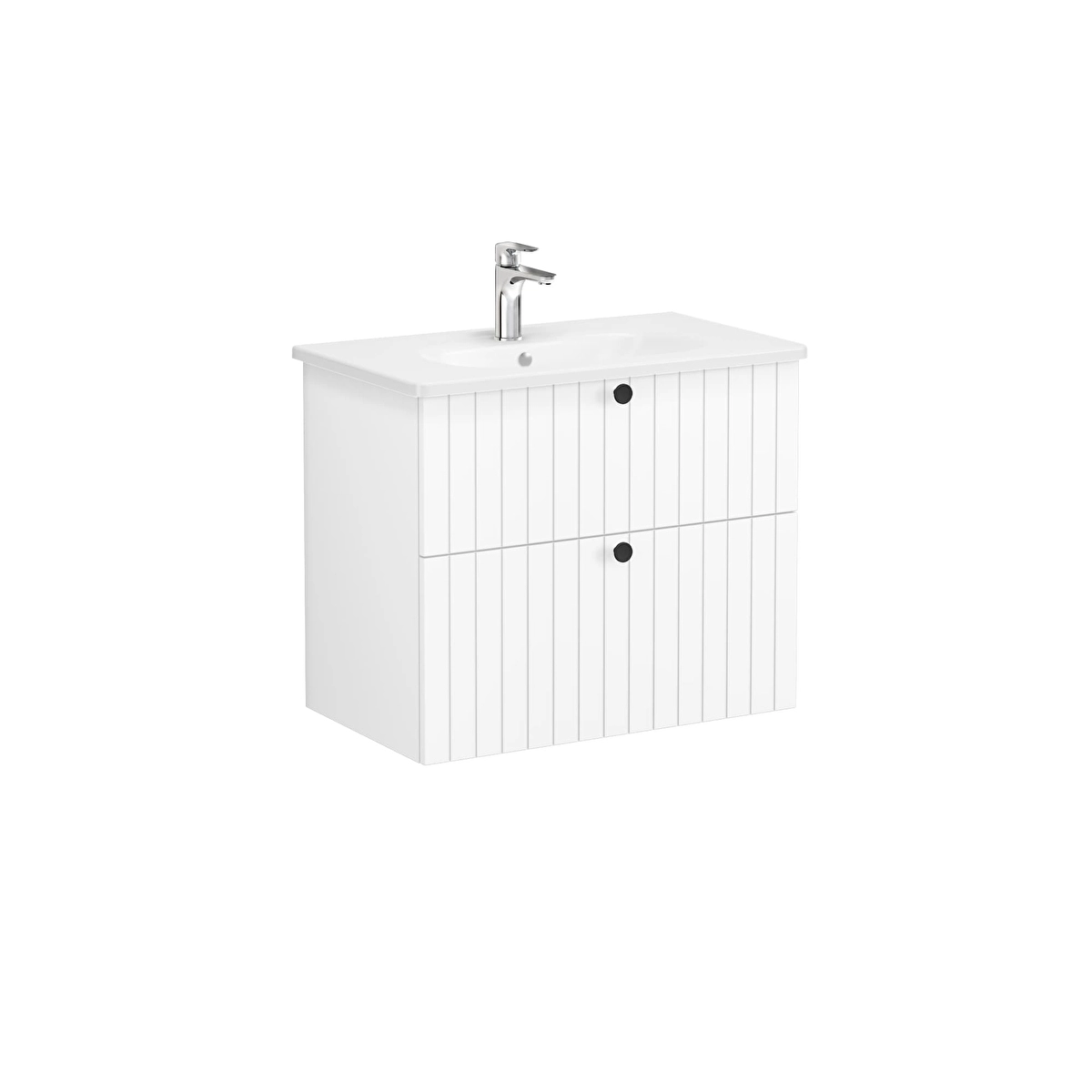 Root Groove Lavabo Dolabı, Mat Beyaz