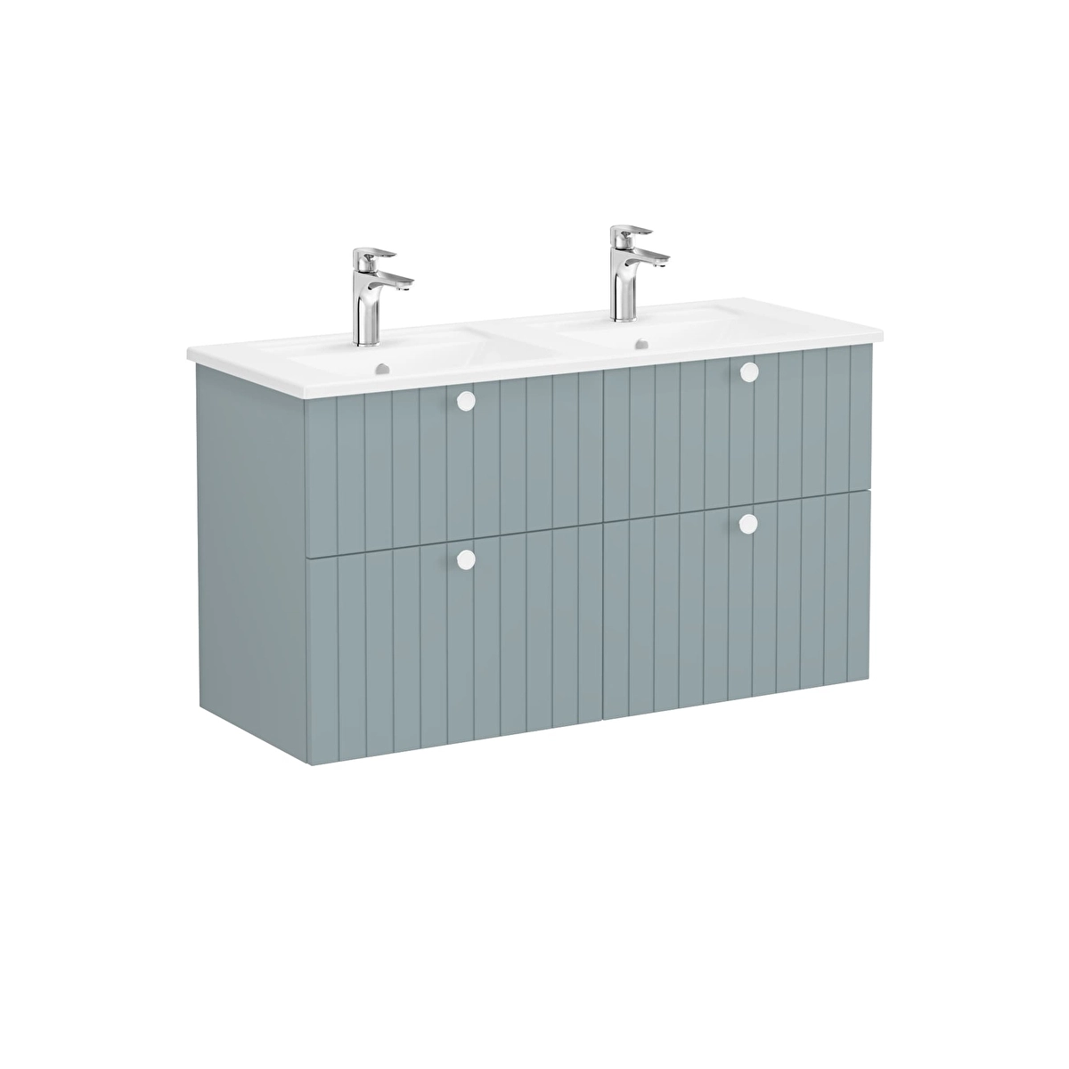 Root Groove Lavabo Dolabı, Mat Fiyord Yeşili
