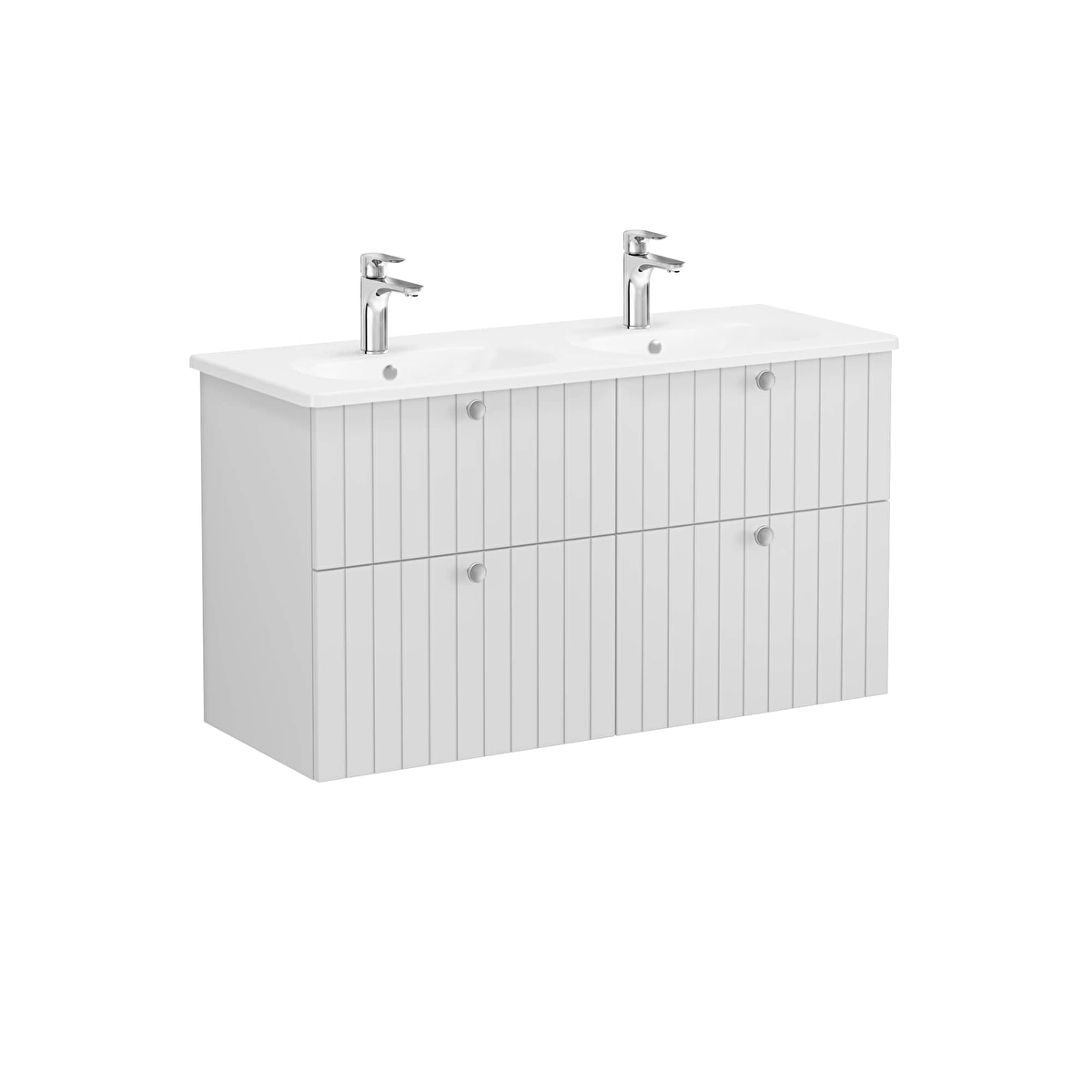 Root Groove Lavabo Dolabı, Mat Açık Gri