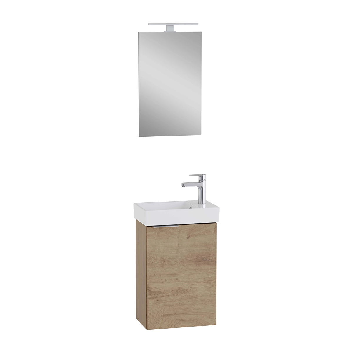 Mia Plus Square Banyo Dolabı Seti, Altın Meşe