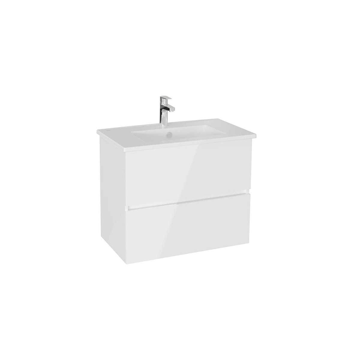 Mia Plus Square Lavabo Dolabı, Parlak Beyaz