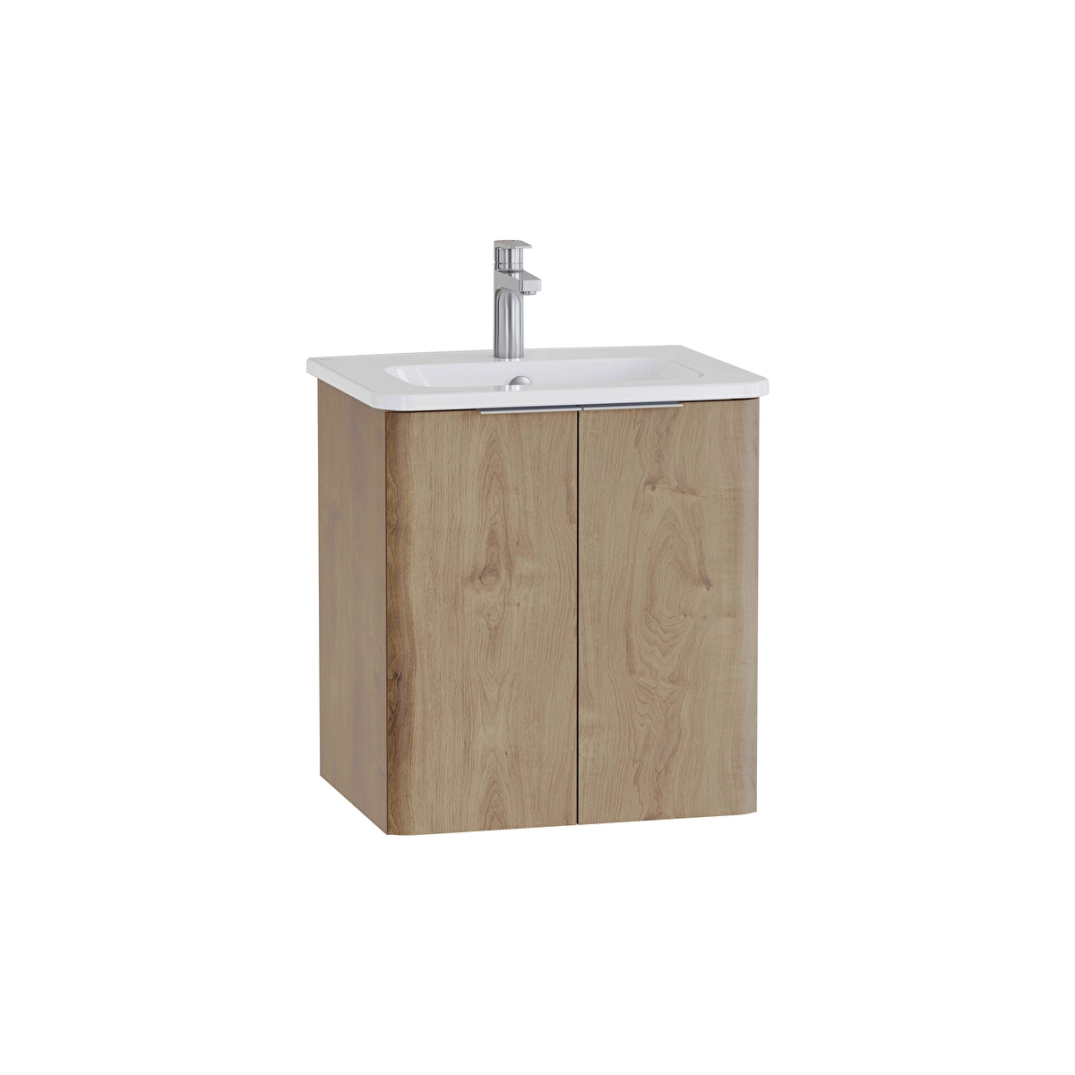 Mia Plus Round Lavabo Dolabı, Altın Meşe