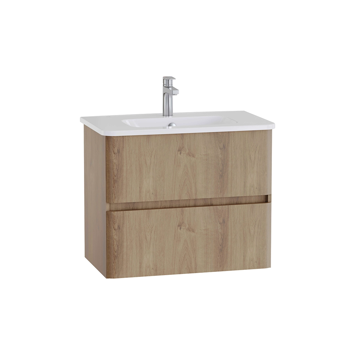 Mia Plus Round Lavabo Dolabı, Altın Meşe