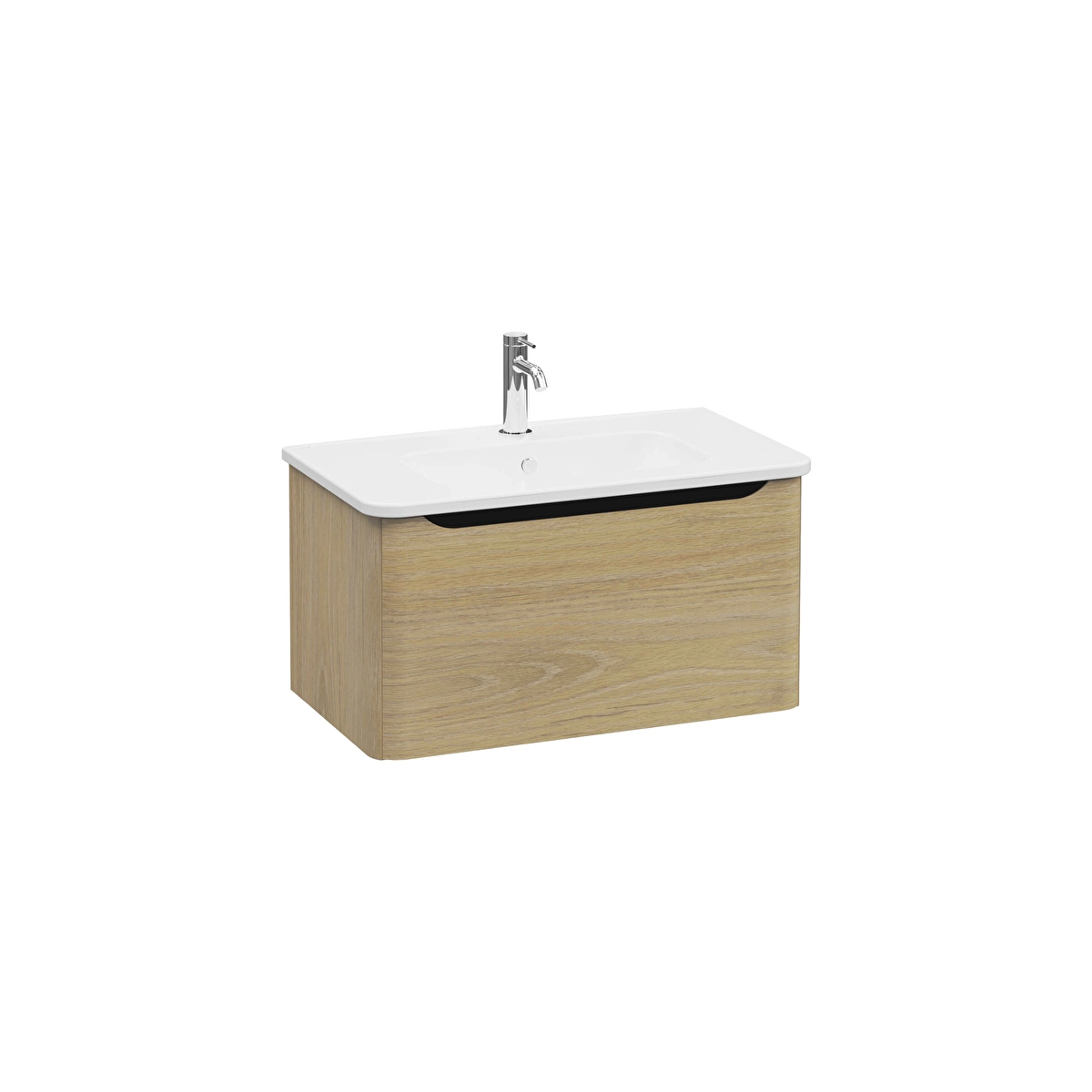 Integra Round Lavabo Dolabı, Altın Meşe
