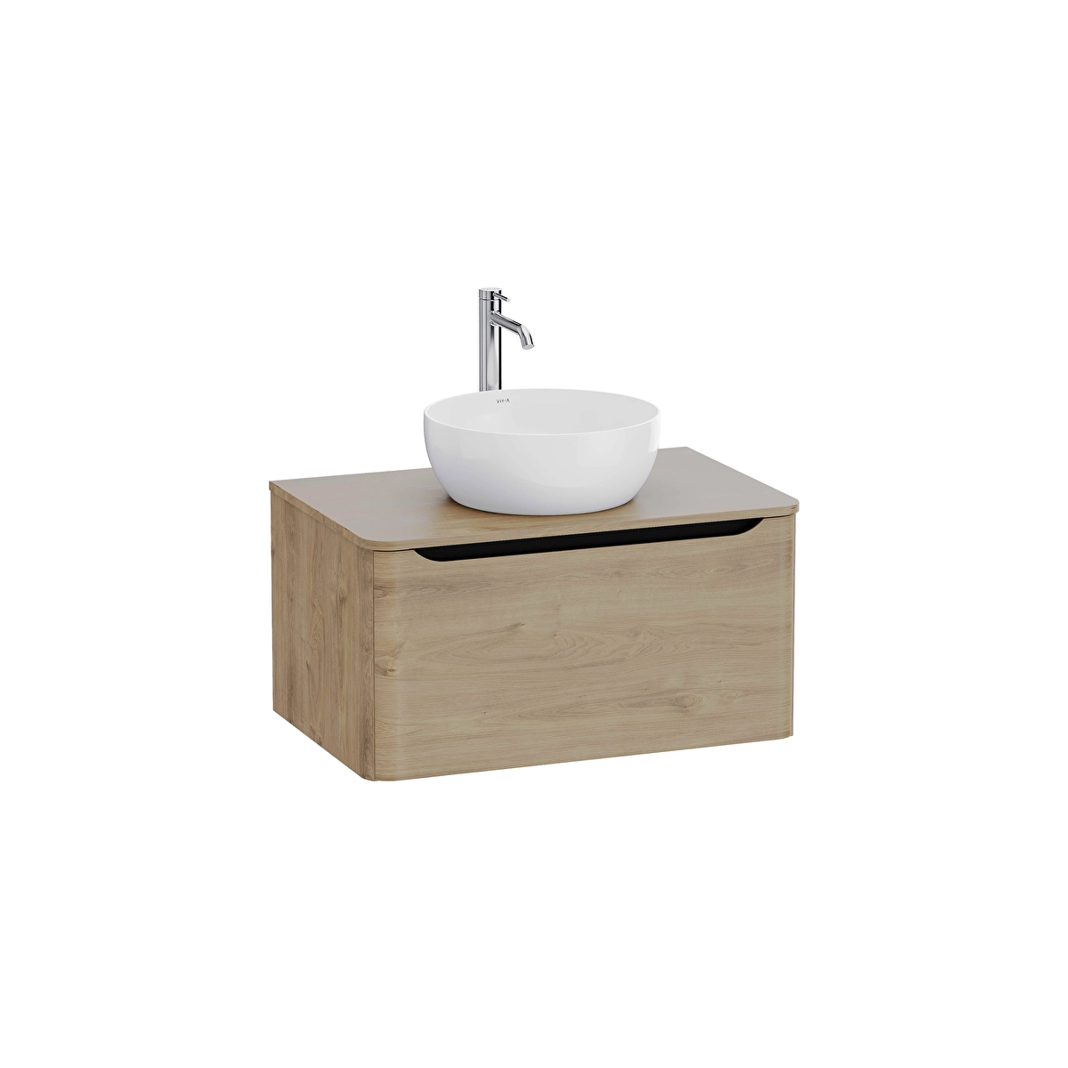 Integra Round Lavabo Dolabı, Altın Meşe