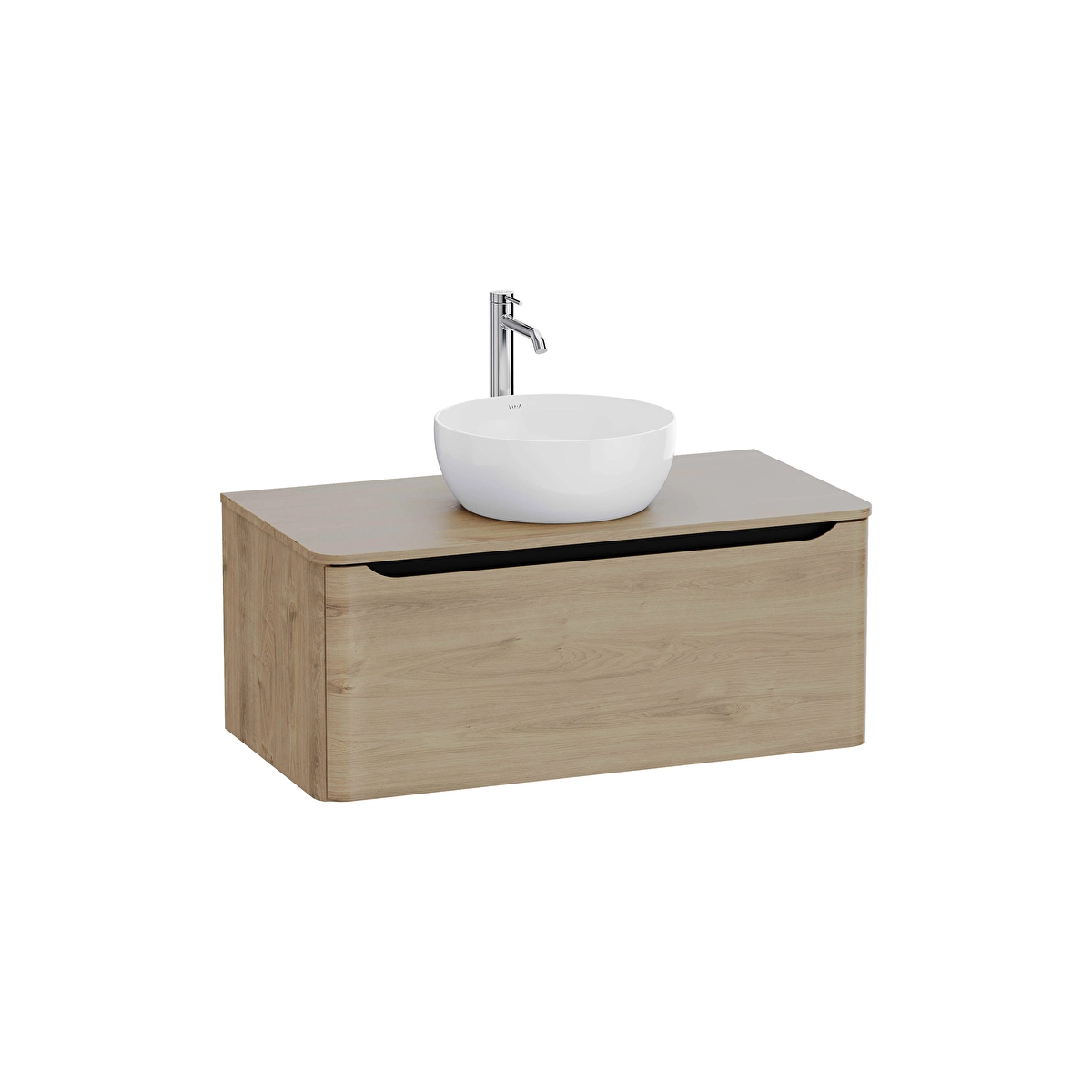 Integra Round Lavabo Dolabı, Altın Meşe