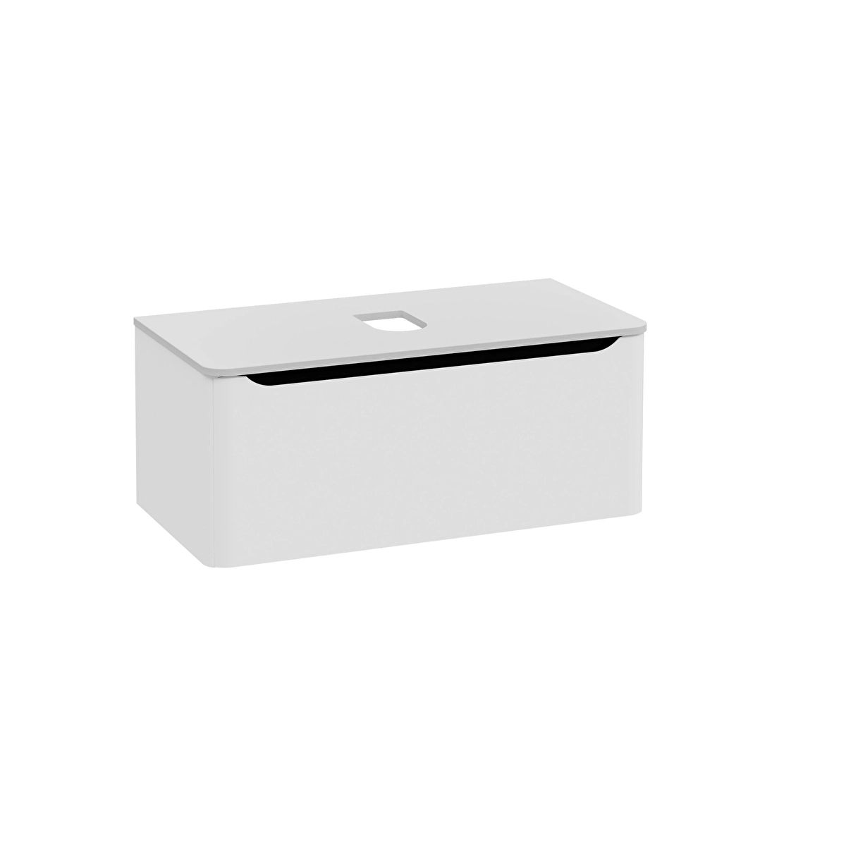 Integra Round Lavabo Dolabı, Mat Açık Gri