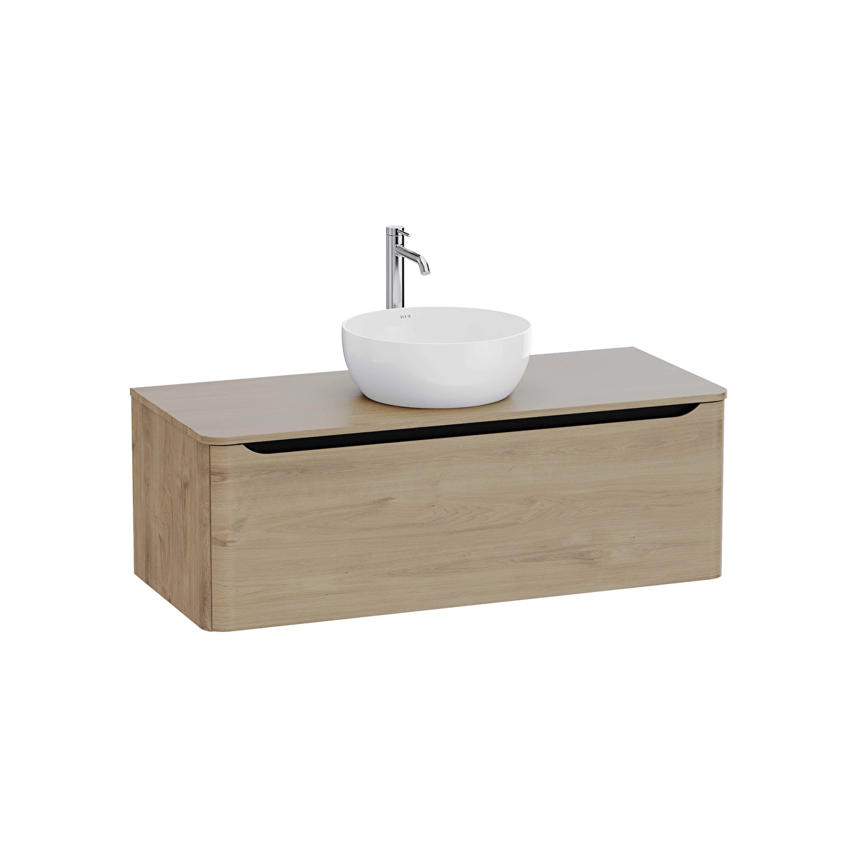 Integra Round Lavabo Dolabı, Altın Meşe