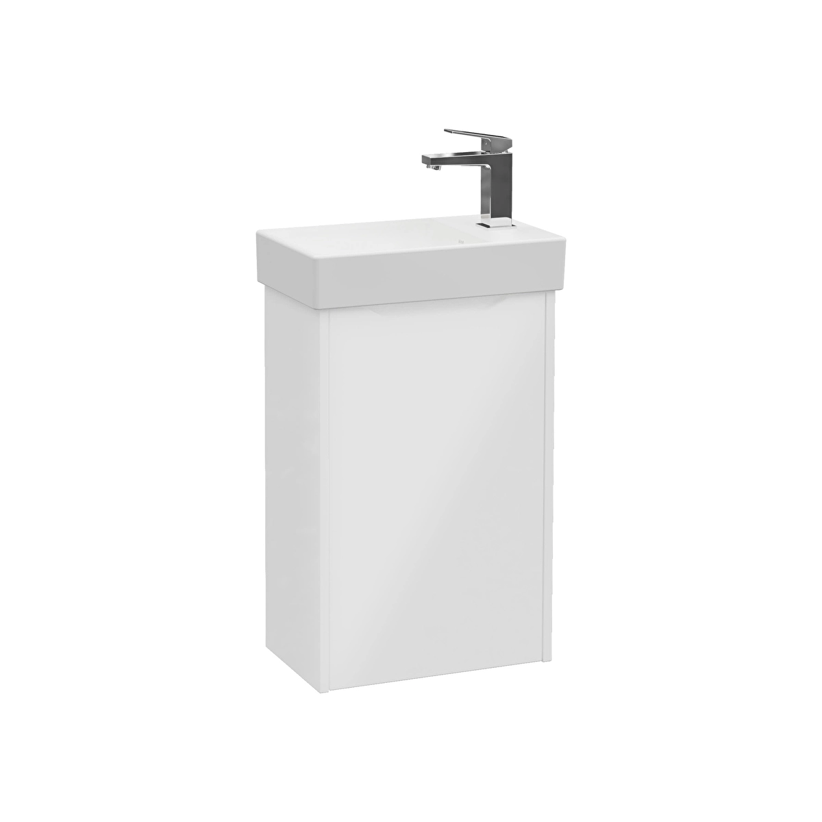 Integra Square Lavabo Dolabı, Parlak Beyaz