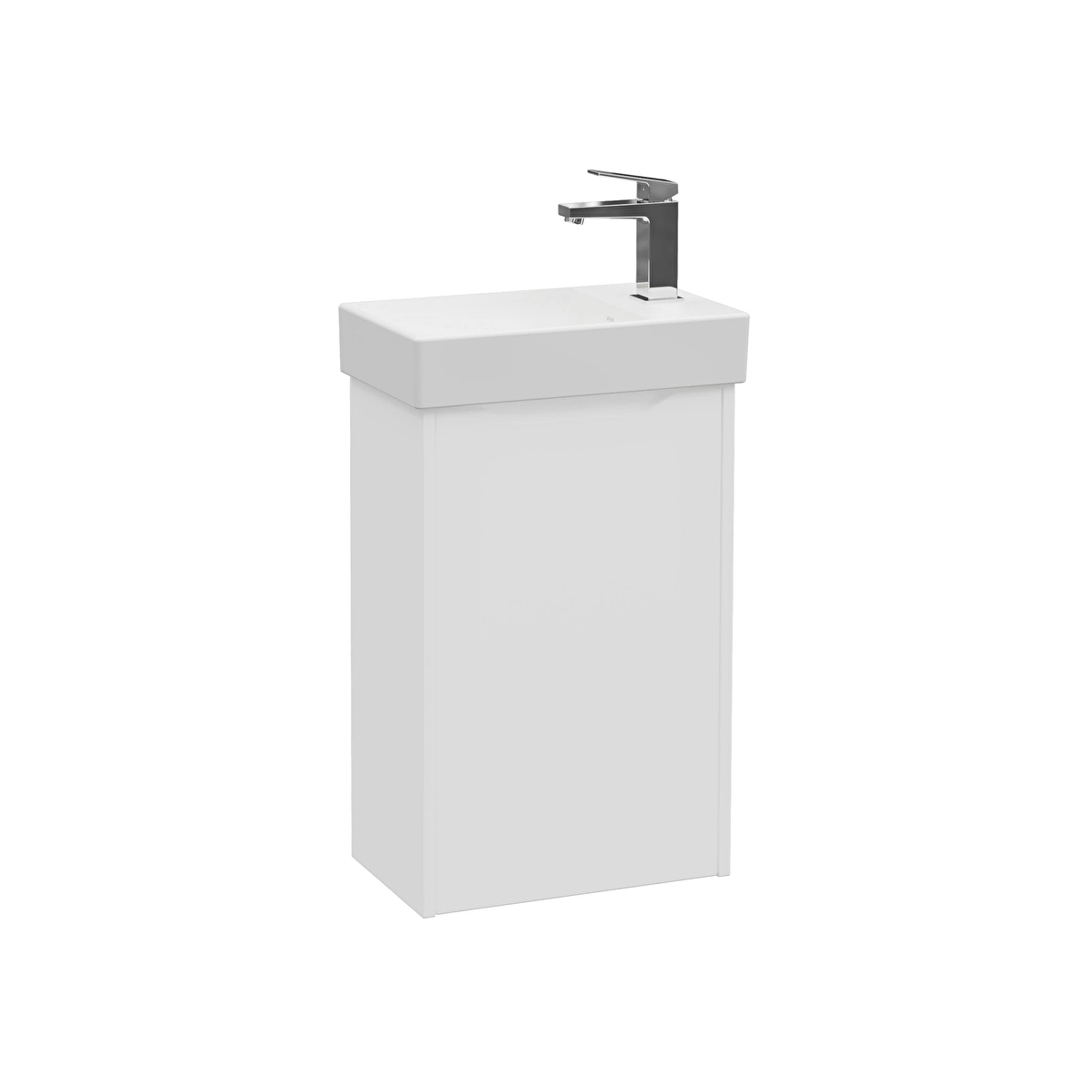 Integra Square Lavabo Dolabı, Mat Beyaz