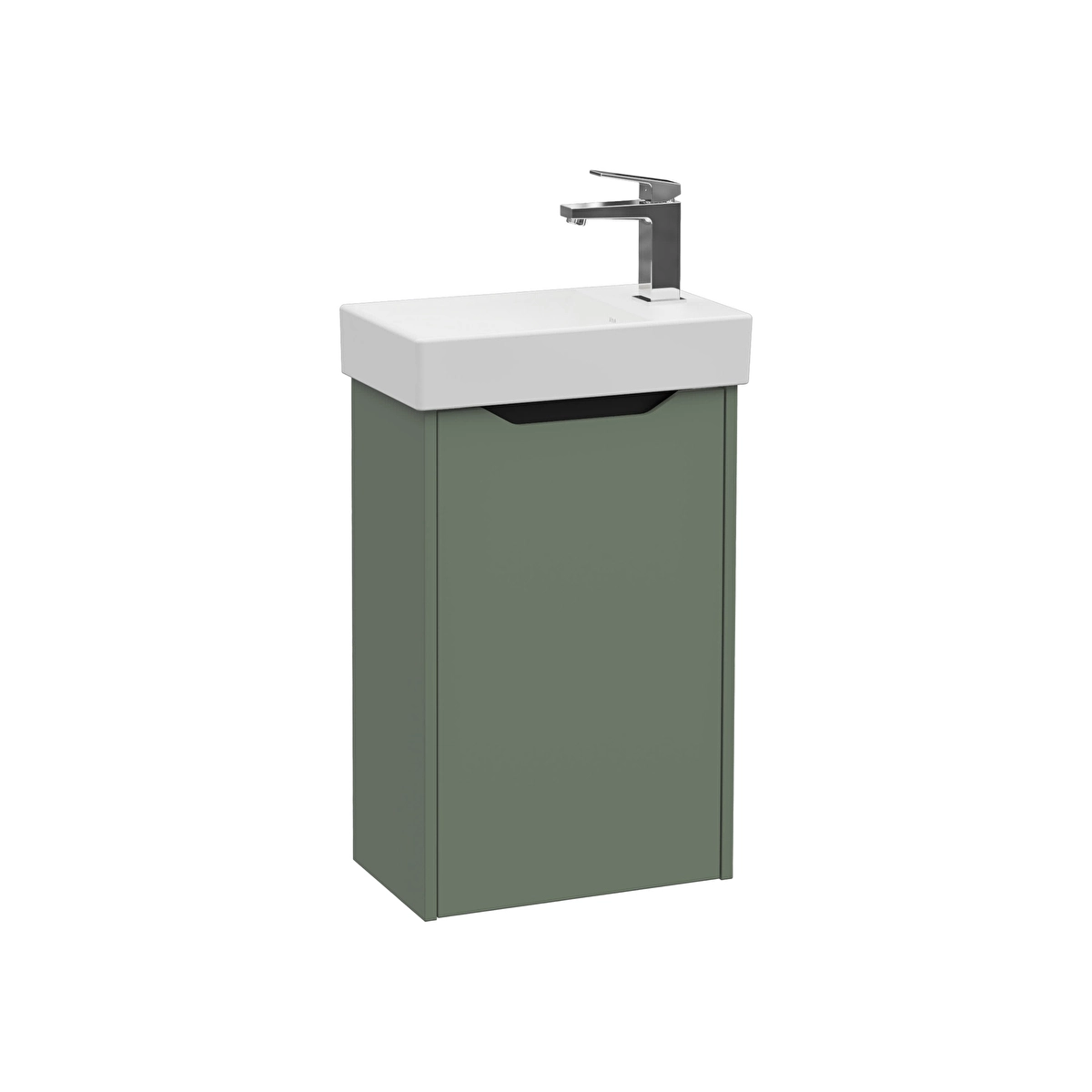 Integra Square Lavabo Dolabı, Mat Yeşil