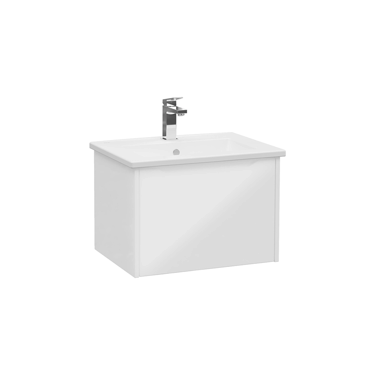 Integra Square Lavabo Dolabı, Parlak Beyaz