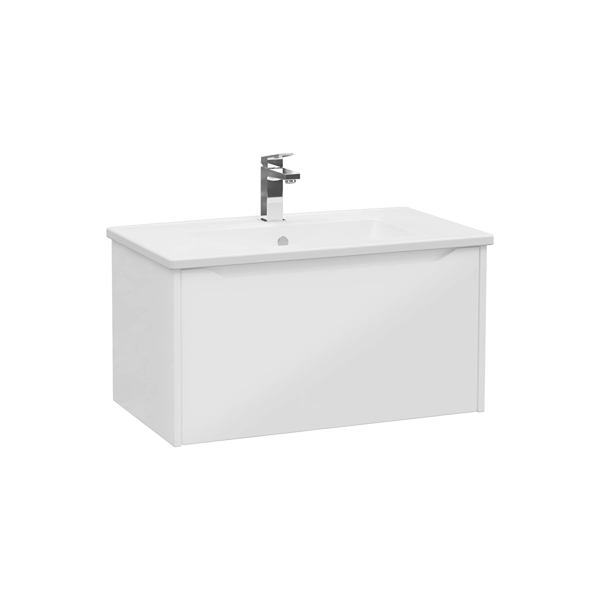 Integra Square Lavabo Dolabı, Parlak Beyaz
