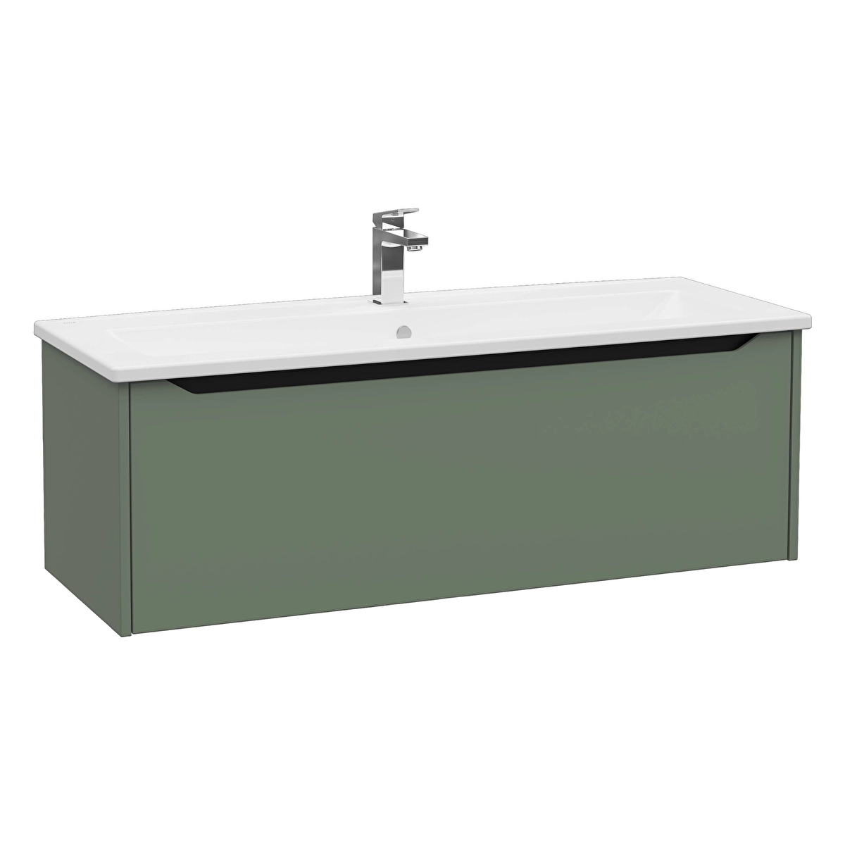 Integra Square Lavabo Dolabı, Mat Yeşil