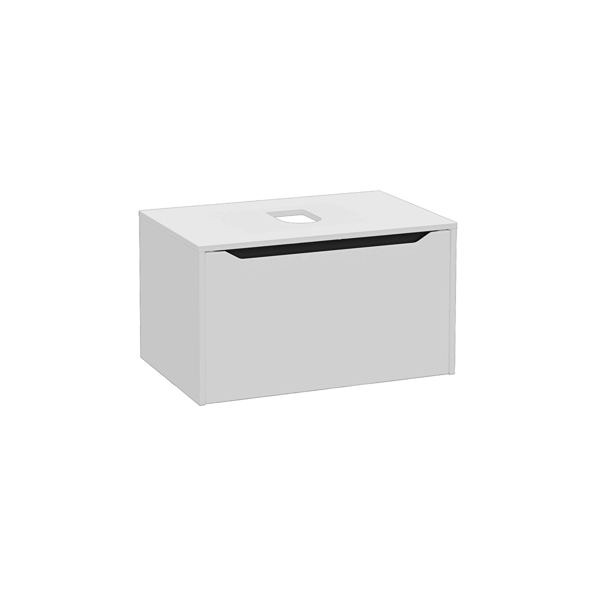 Integra Square Lavabo Dolabı, Mat Açık Gri