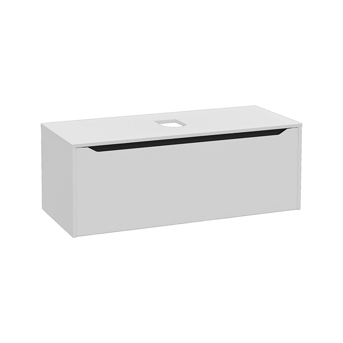 Integra Square Lavabo Dolabı, Mat Açık Gri