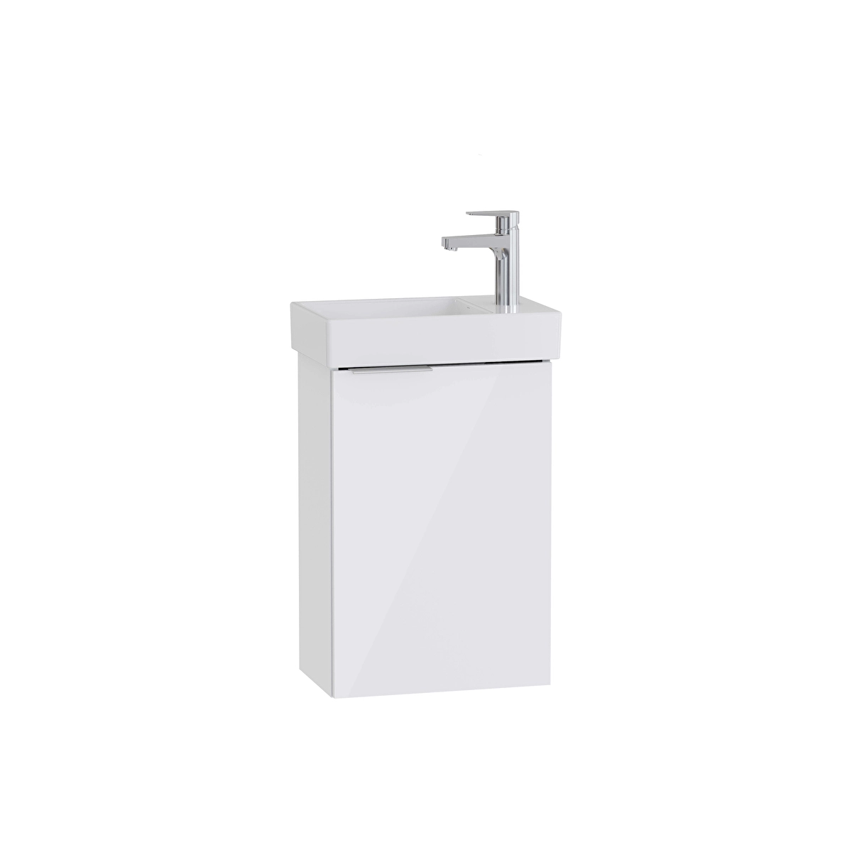 Mia Plus Square Lavabo Dolabı, Parlak Beyaz