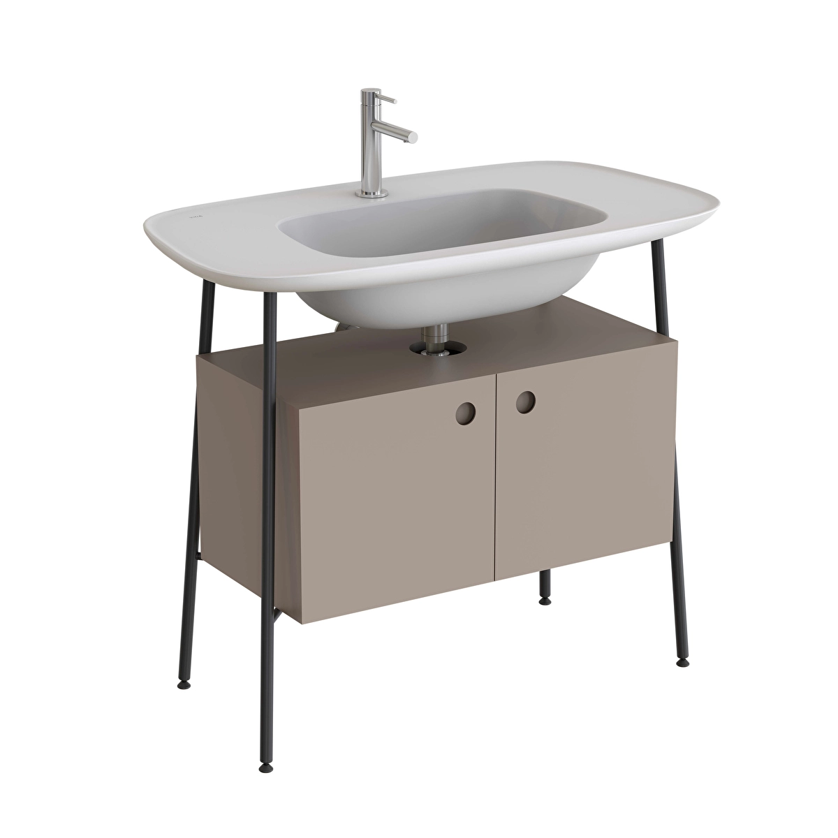 Plural Lavabo Dolabı, Mat Bej