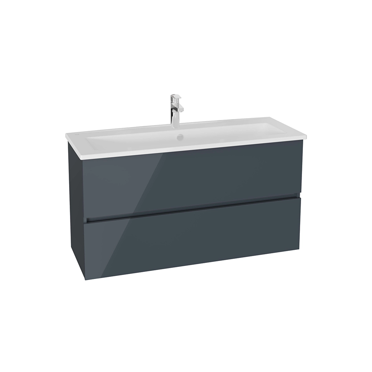 Mia Plus Square Lavabo Dolabı, Parlak Antrasit