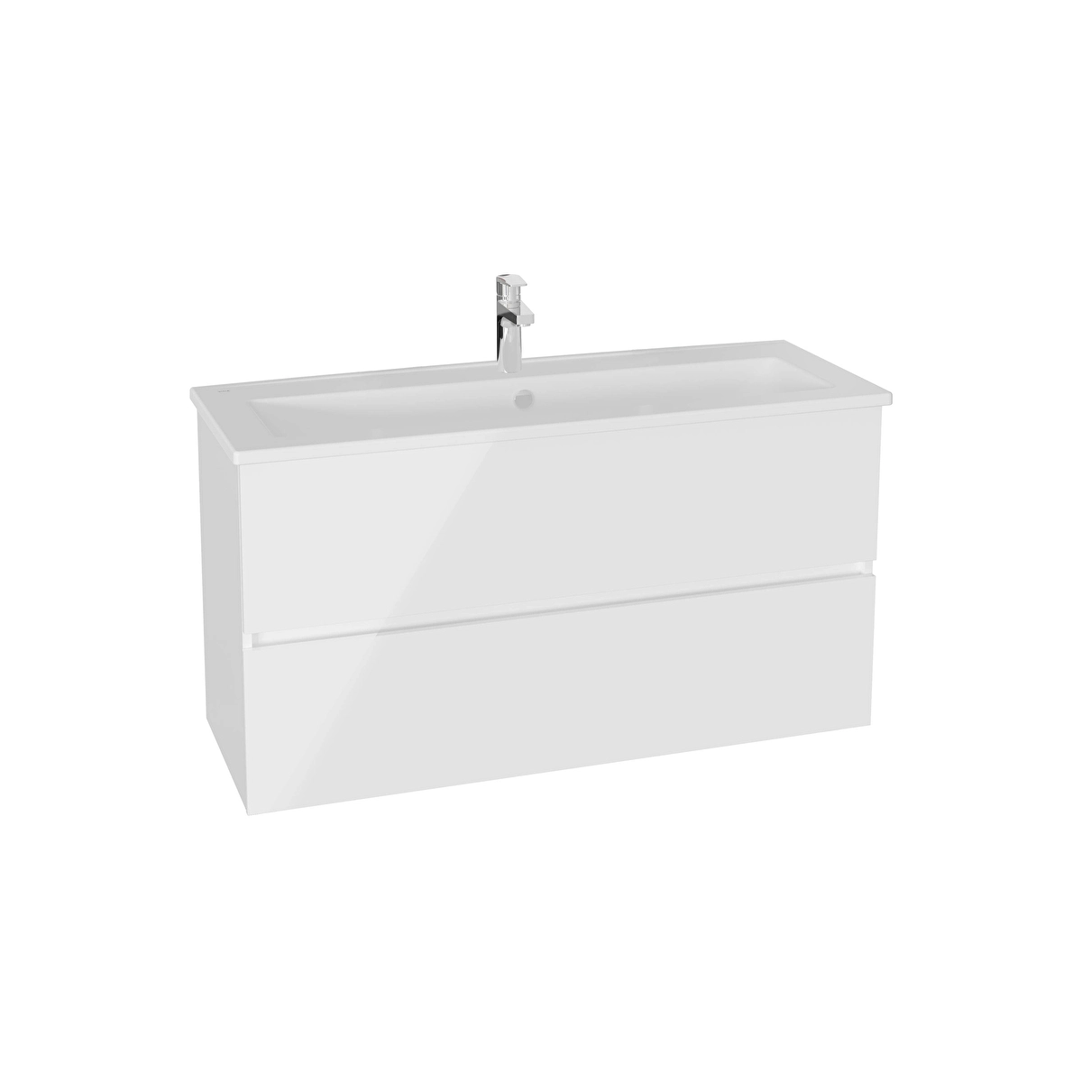 Mia Plus Square Lavabo Dolabı, Parlak Beyaz