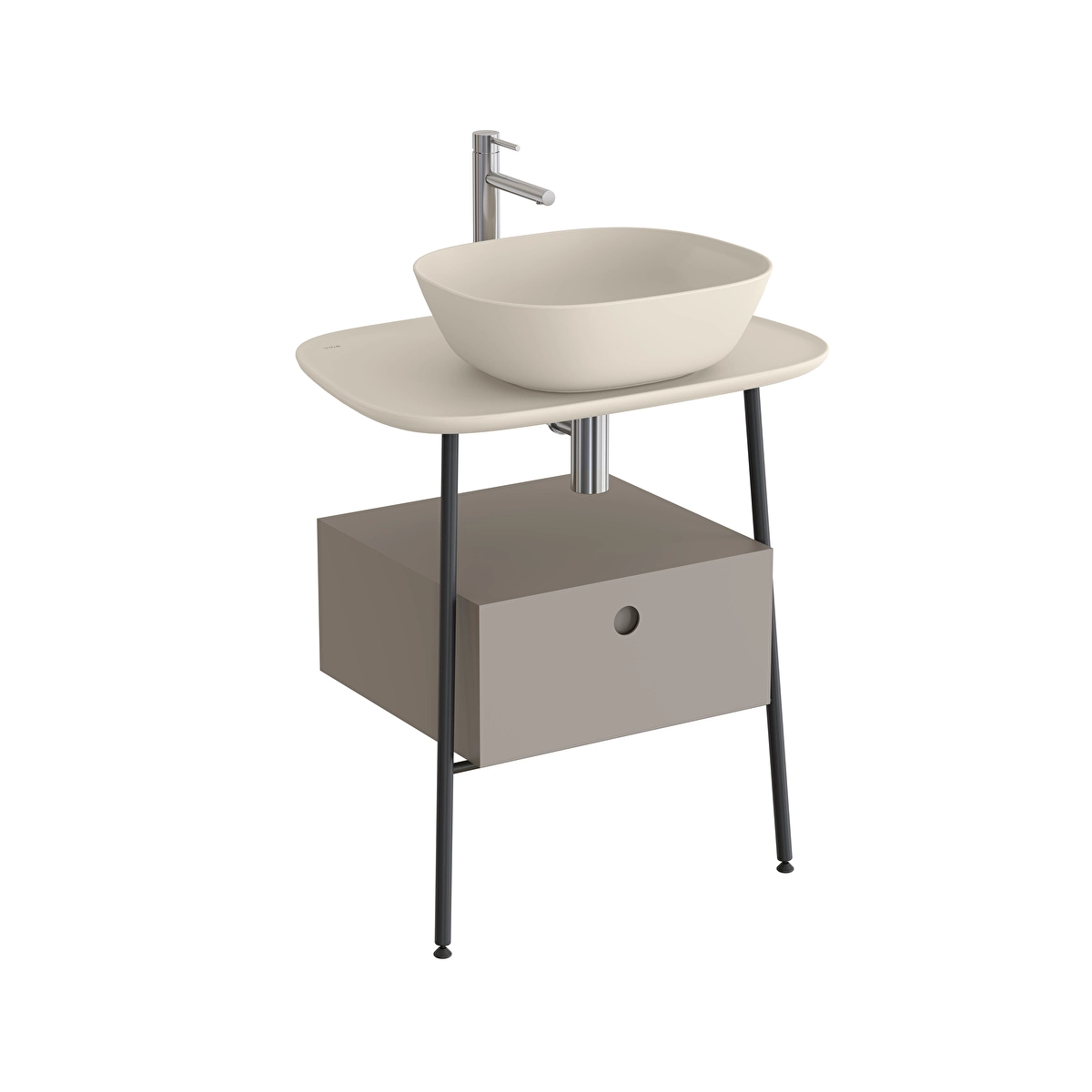 Plural Lavabo Dolabı, Mat Bej