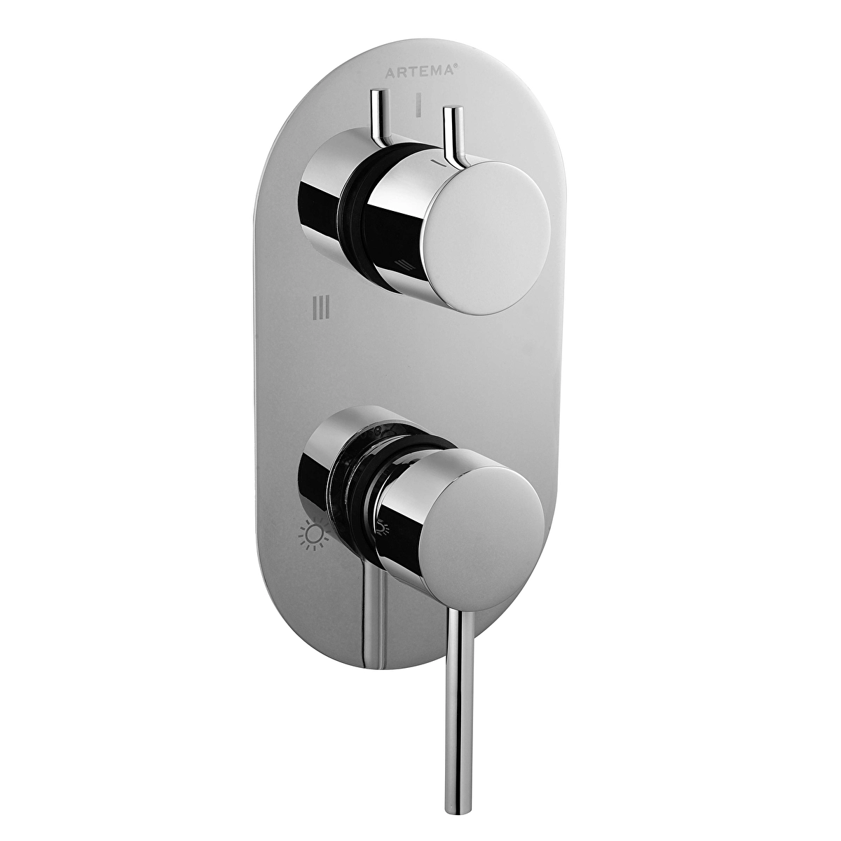 Minimax S Ankastre Banyo Bataryası - 3 Yollu Yönlendiricili, Krom
