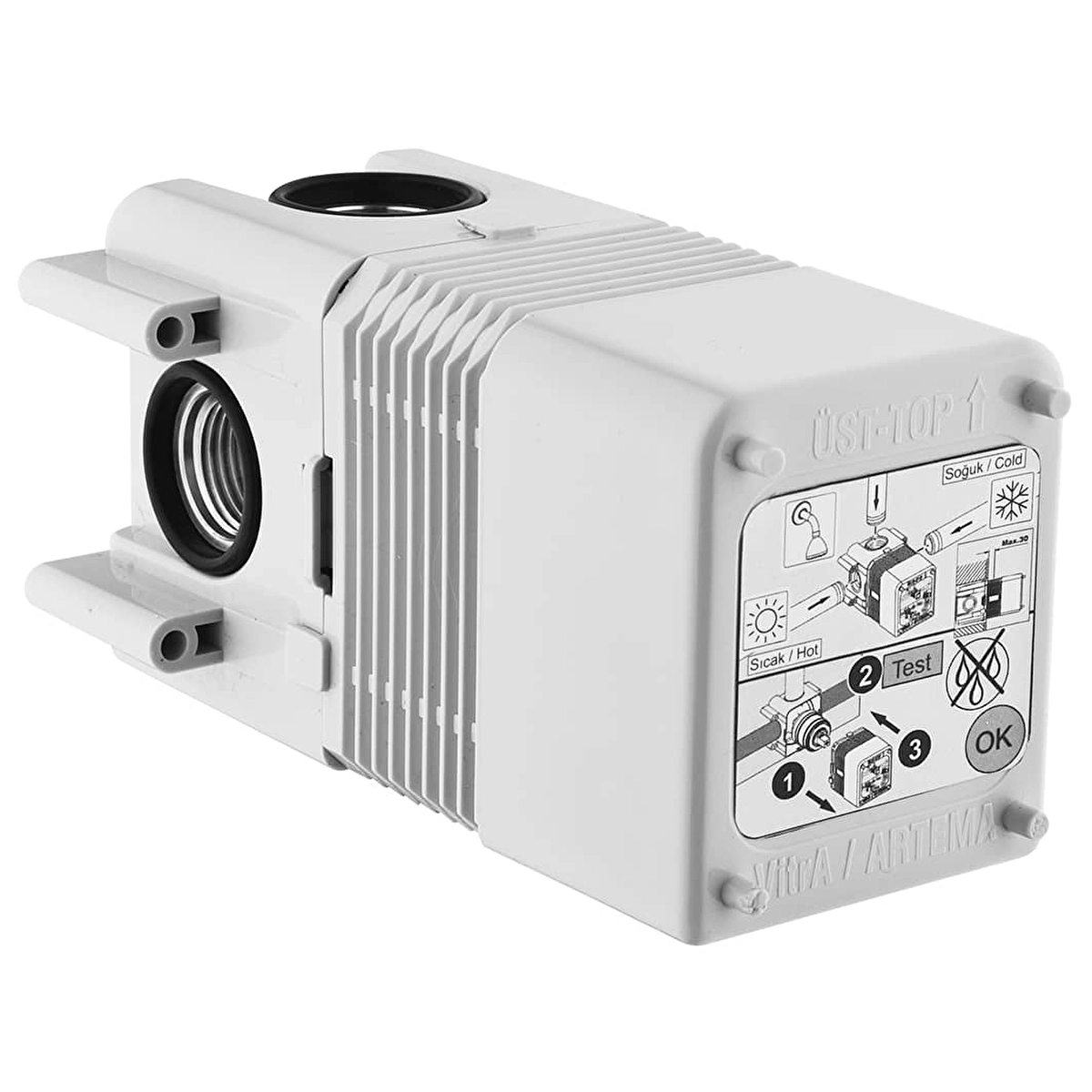 Minibox Ankastre Duş Bataryası, Krom