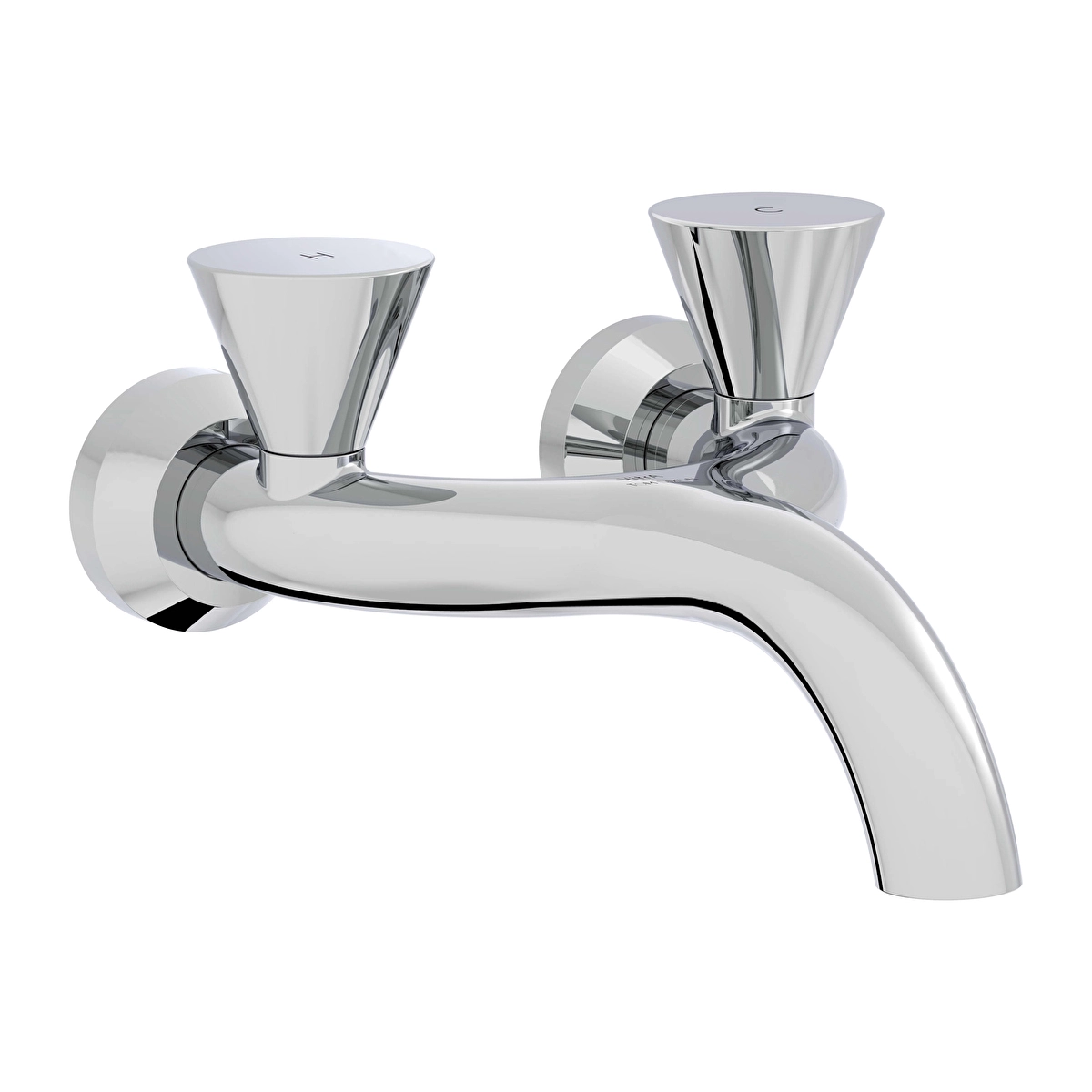 Liquid Duvardan Lavabo Bataryası, Krom