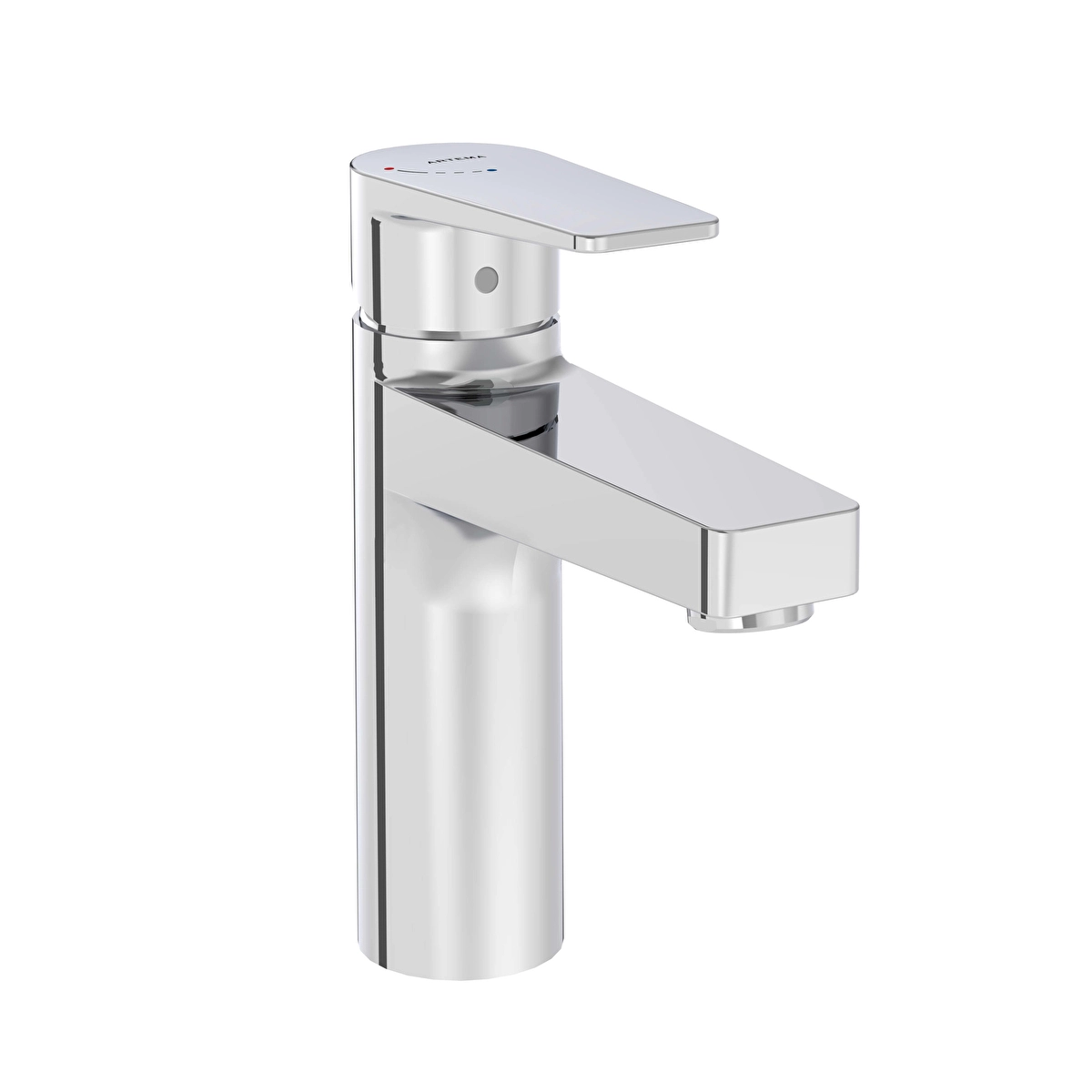 Flow Square Lavabo Bataryası, Krom