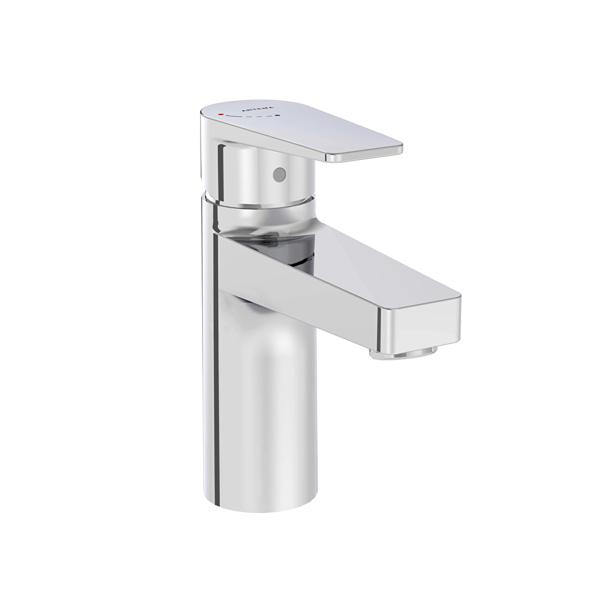 Flow Square Lavabo Bataryası, Krom
