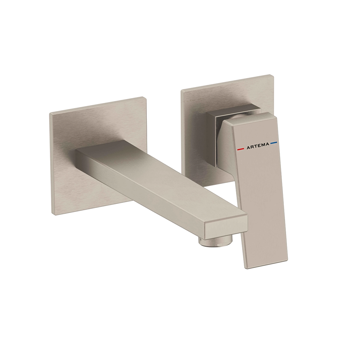Minimax Square Ankastre Lavabo Bataryası, Fırçalı Nikel