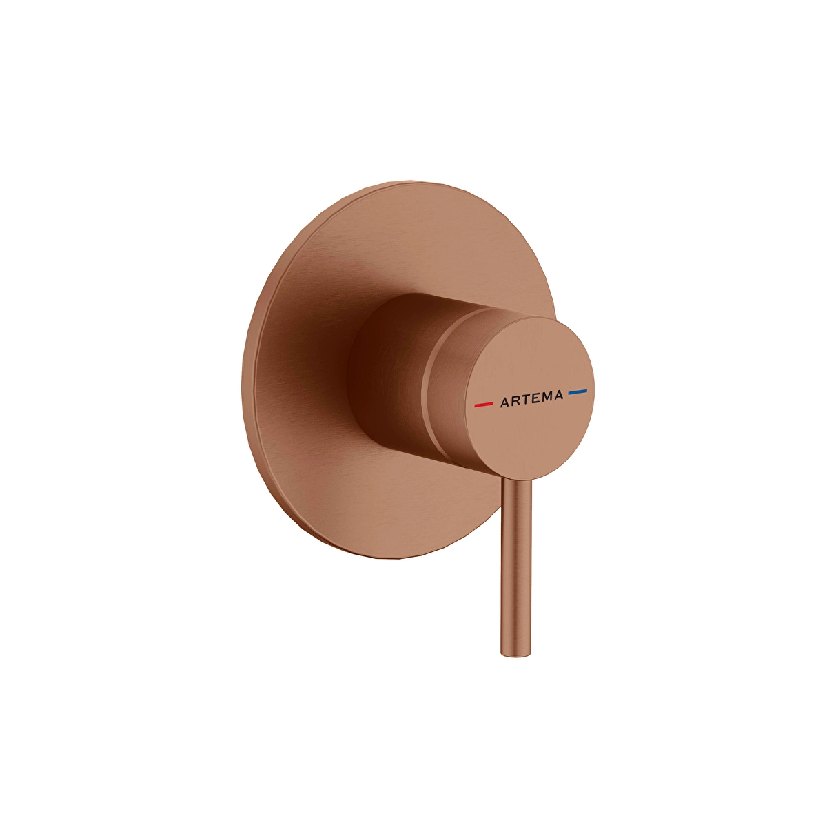 Minimax Round Ankastre Duş Bataryası, Fırçalı Soft Bakır