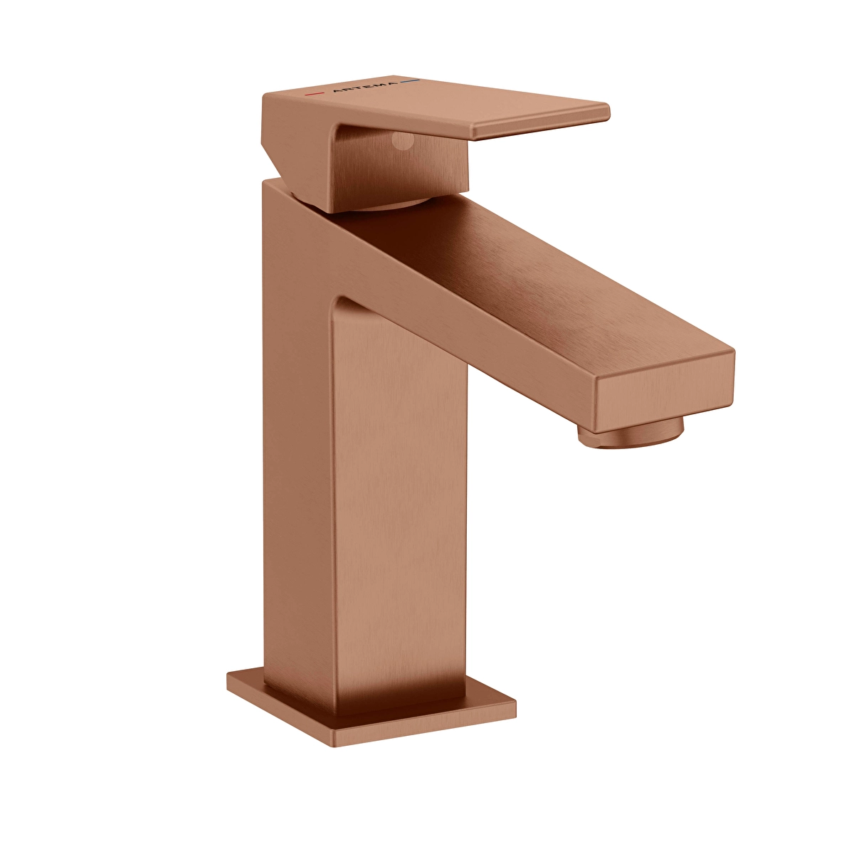 Minimax Square Lavabo Bataryası, Fırçalı Soft Bakır