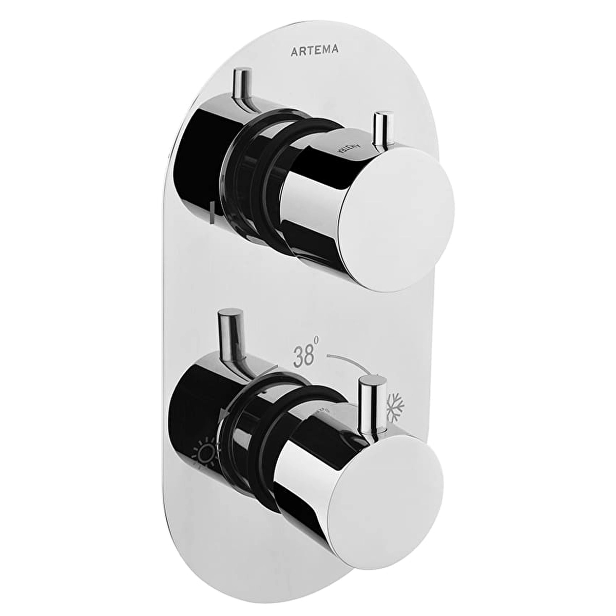 AquaHeat R2 Ankastre Duş Bataryası, Krom