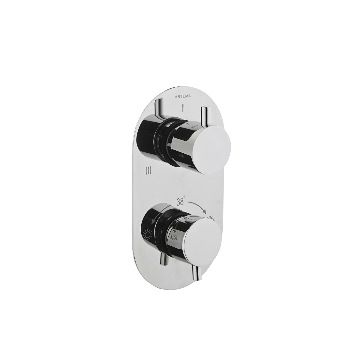 AquaHeat R2 Ankastre Banyo Bataryası, Krom