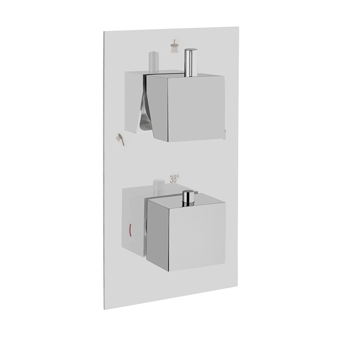 AquaHeat S2 Ankastre Banyo Bataryası, Krom